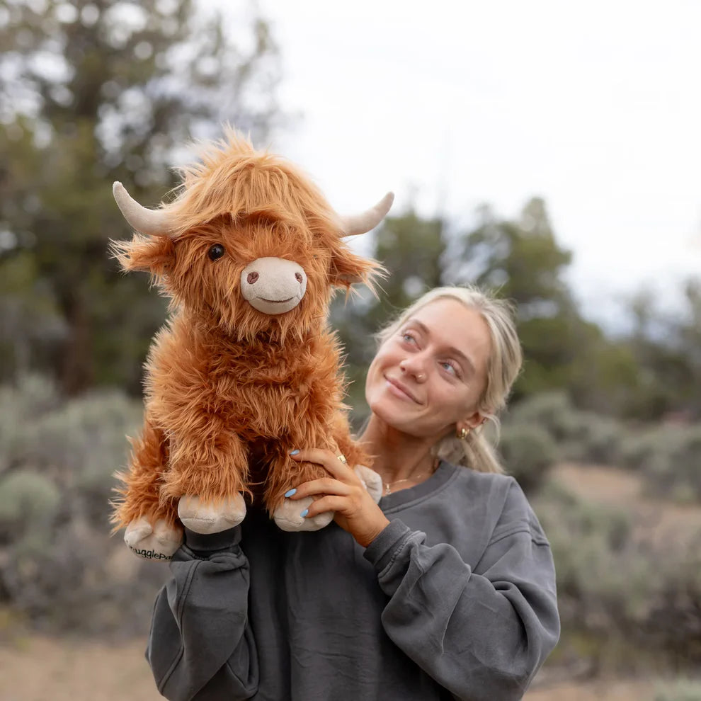 Weighted JUMBO Highland Cow Plushy