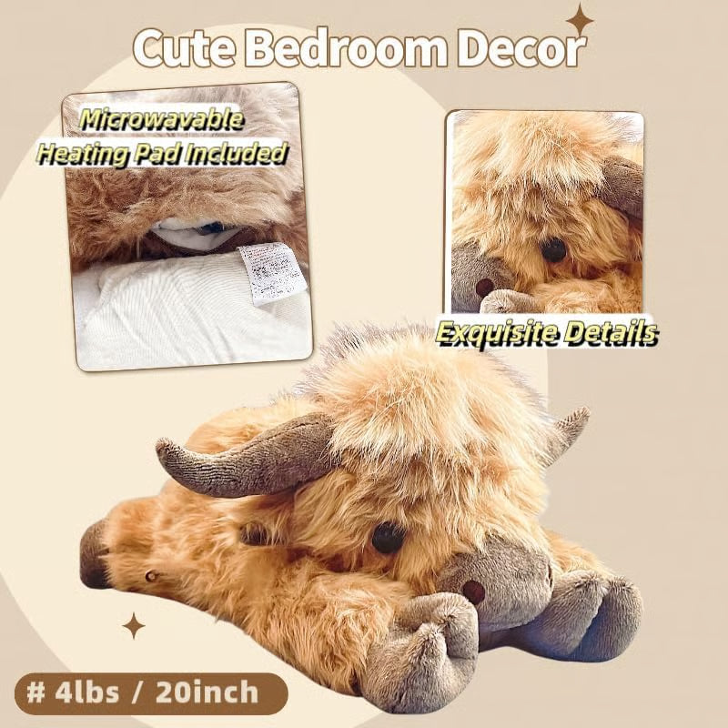 Weighted JUMBO Highland Cow Plushy