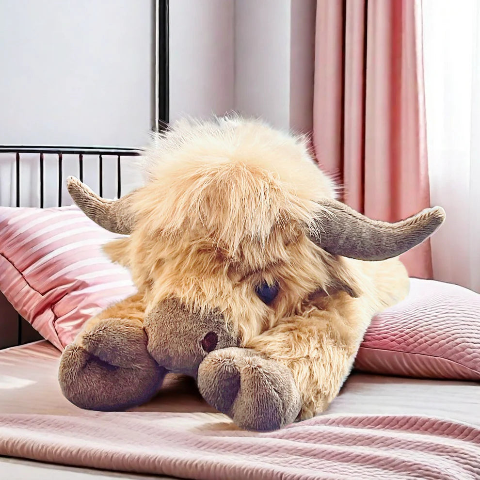 Weighted JUMBO Highland Cow Plushy