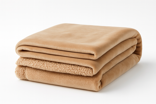 Large Khaki Fleece Blanket