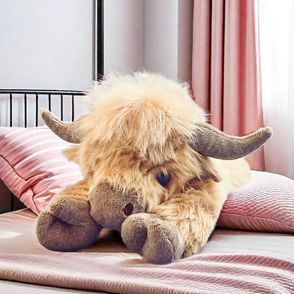 Weighted JUMBO Highland Cow Plushy